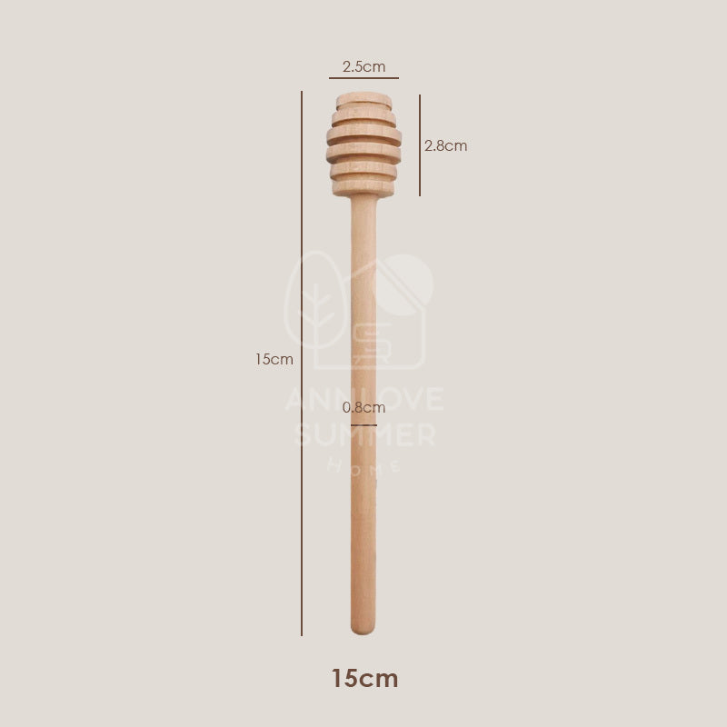 Wooden Honey Dipper 木质蜂蜜棒 ( 5pcs/set )【6cm- 15cm】