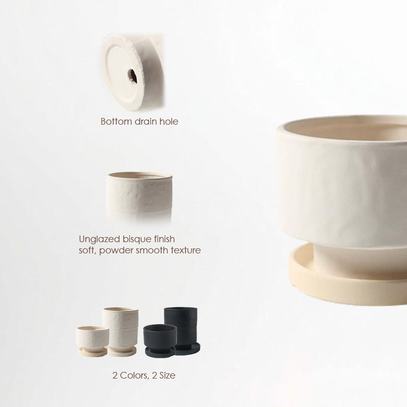 【𝗔𝗦𝗛】Nordic Ceramic Plant Pot (Footed)