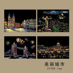 【𝗔𝗦𝗛】【4 in 1】A4 Scratch Card (Colorful)