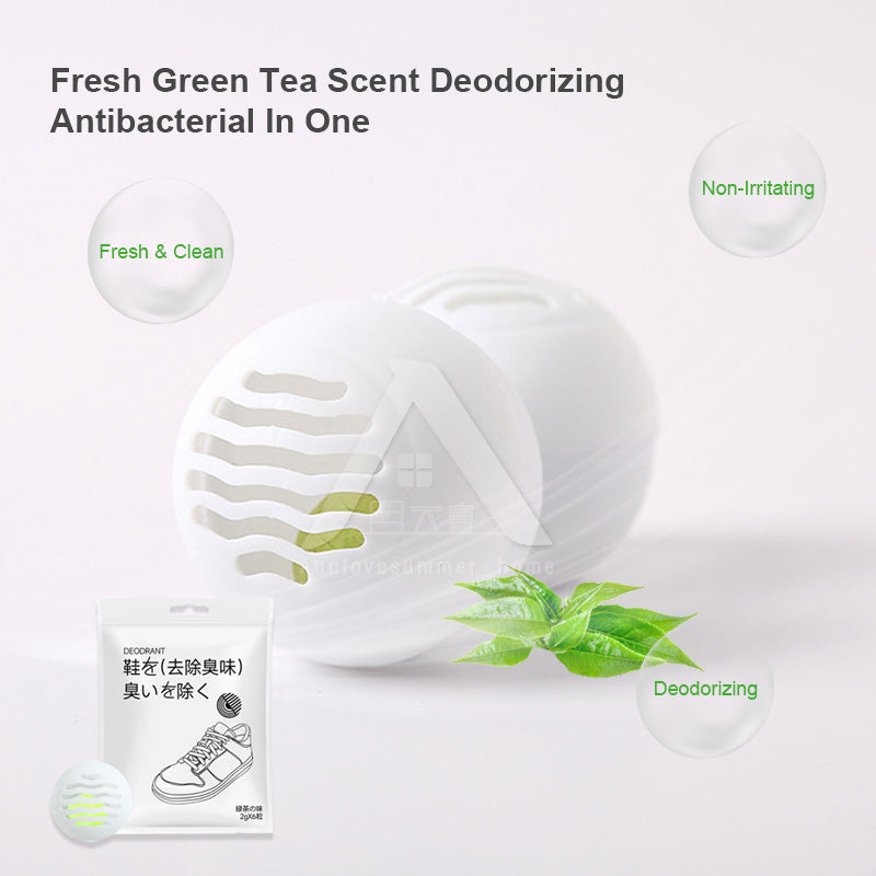 【𝗔𝗦𝗛】[2 PACKS BUNDLE] Shoe Deodorant Balls 6-Pack for Fresh Scent and Odor Control in Shoes and Cabinets