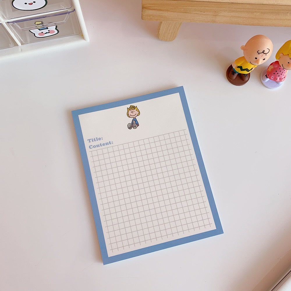 【𝗔𝗦𝗛】【Snoopy Theme】Notepad Korean Ins Memopad Lovely Cute Cartoon Sticker Marker Memo Notepad Stationery 便签本 Buku Nota