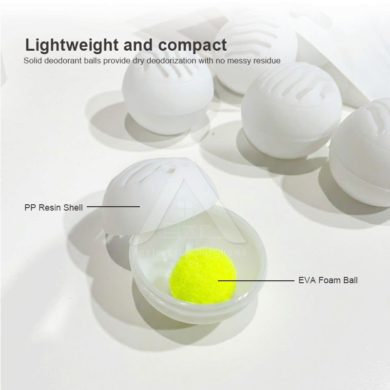 【𝗔𝗦𝗛】[2 PACKS BUNDLE] Shoe Deodorant Balls 6-Pack for Fresh Scent and Odor Control in Shoes and Cabinets