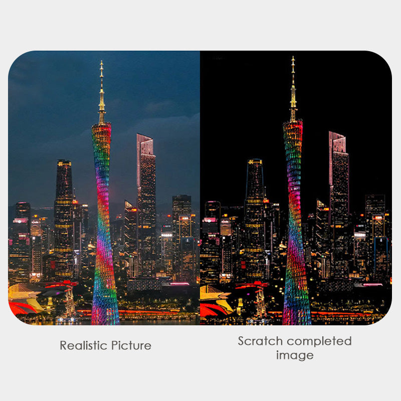 【𝗔𝗦𝗛】【4 in 1】A5 Scratch Card (China Famous Building)