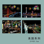 【𝗔𝗦𝗛】【4 in 1】A4 Scratch Card (Colorful)