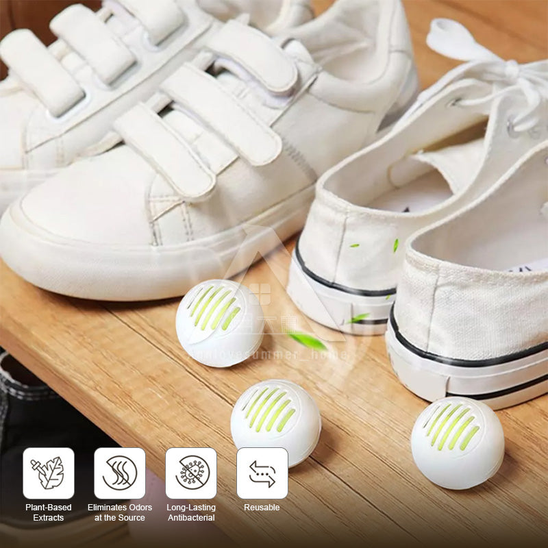 【𝗔𝗦𝗛】[2 PACKS BUNDLE] Shoe Deodorant Balls 6-Pack for Fresh Scent and Odor Control in Shoes and Cabinets