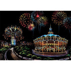 【𝗔𝗦𝗛】【BUY 2 FREE PEN】A3 Art Scratch Card (Colorful)