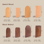 【𝗔𝗦𝗛】Sturdy Wooden Bookend Solid Wood Adjustable Desktop Book Holder Custom Logo Engraving Available