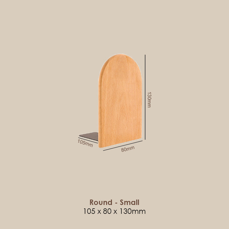 【𝗔𝗦𝗛】Sturdy Wooden Bookend Solid Wood Adjustable Desktop Book Holder Custom Logo Engraving Available