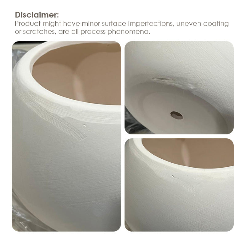 【𝗔𝗦𝗛】Nordic Ceramic Plant Pot (Round)