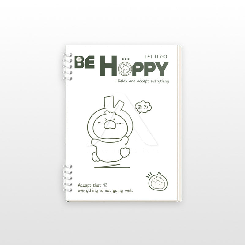【𝗔𝗦𝗛】A5/B5 Puppy Loose-leaf Notebook, Coil Notebook, Multi-functional Diary Minimalist Notebook 线条小狗活页本