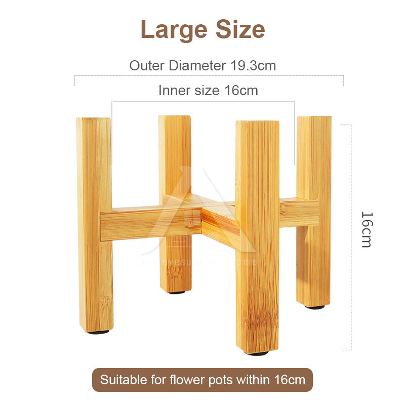 Wooden Tall Pot Stand