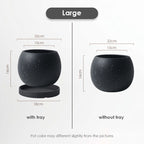 【𝗔𝗦𝗛】Nordic Ceramic Plant Pot (Round)