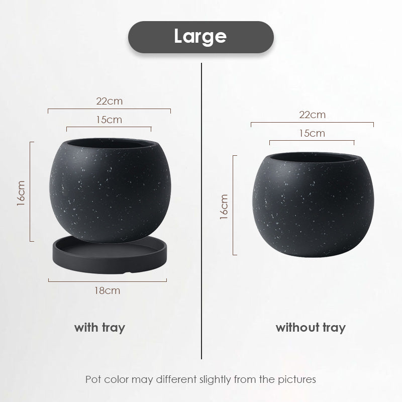 【𝗔𝗦𝗛】Nordic Ceramic Plant Pot (Round)