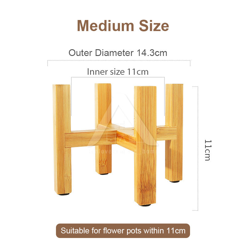 Wooden Tall Pot Stand