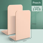 【𝗔𝗦𝗛】【2 pcs 1 set】Muji Metal Bookends Heavy-Duty Shelves Home Office Book Shelf Organization Penjaga Buku Logam简约金属书挡板