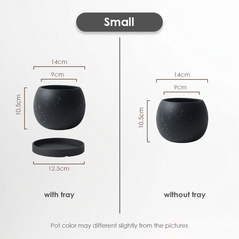 【𝗔𝗦𝗛】Nordic Ceramic Plant Pot (Round)