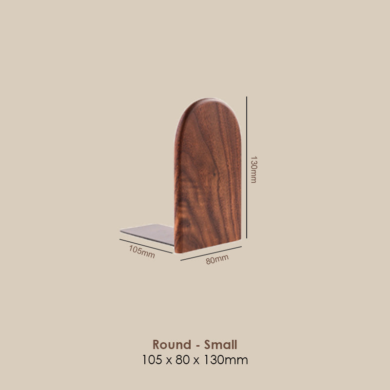 【𝗔𝗦𝗛】Sturdy Wooden Bookend Solid Wood Adjustable Desktop Book Holder Custom Logo Engraving Available