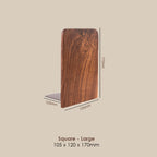 【𝗔𝗦𝗛】Sturdy Wooden Bookend Solid Wood Adjustable Desktop Book Holder Custom Logo Engraving Available