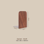 【𝗔𝗦𝗛】Sturdy Wooden Bookend Solid Wood Adjustable Desktop Book Holder Custom Logo Engraving Available