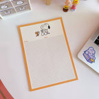 【𝗔𝗦𝗛】【Snoopy Theme】Notepad Korean Ins Memopad Lovely Cute Cartoon Sticker Marker Memo Notepad Stationery 便签本 Buku Nota