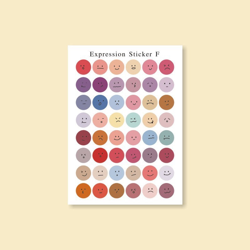 【𝗔𝗦𝗛】[2PCS]IG Smiley Face 😃😉 Stickers Set Scrapbooking Label Sticker Color Dots 笑脸表情贴纸