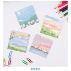 【𝗔𝗦𝗛】Sky Theme 🌥 80 Sheet Sticky Notes Sticker Marker Memo Notepad Stationery notes notebook Cute Student stationery 便利贴