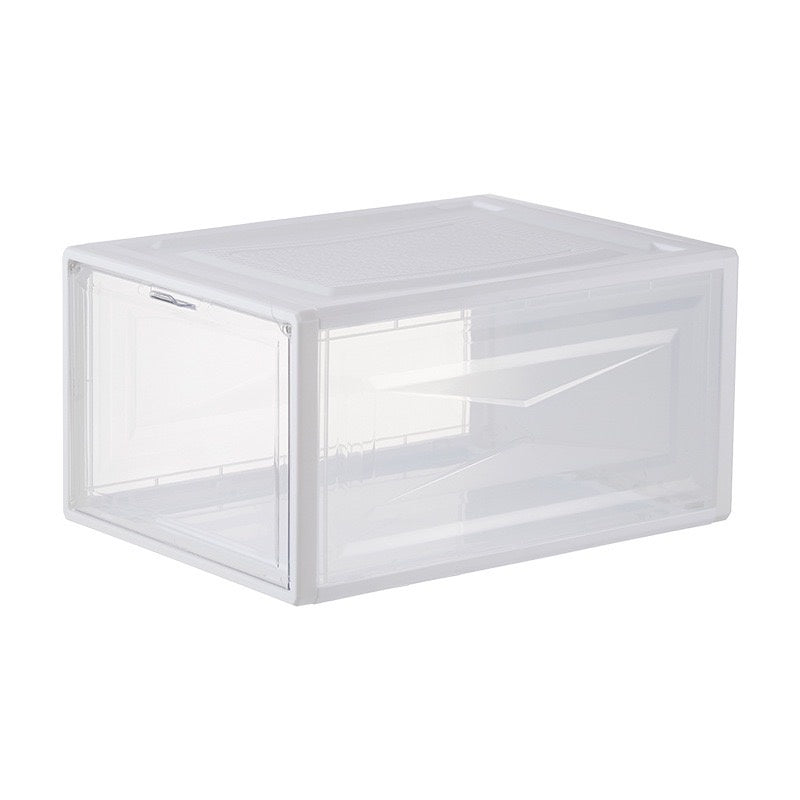 【𝗔𝗦𝗛】Hard Case Magnetic Front Door Shoe Box | Transparent Shoe Box Storage Box Sneakers Box Kasut Kotak AJ Akrilik