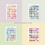 【𝗔𝗦𝗛】[2PCS]IG Smiley Face 😃😉 Stickers Set Scrapbooking Label Sticker Color Dots 笑脸表情贴纸