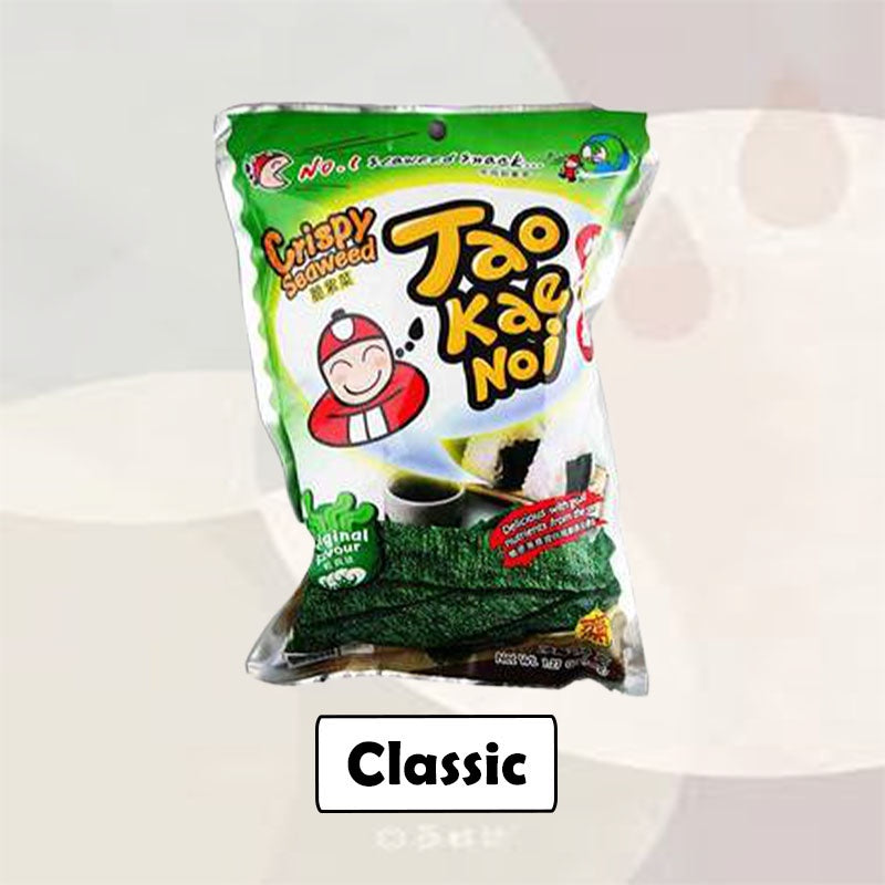 【𝗔𝗦𝗛】28G Bigger Pack TAO KAE NOI Fried Seaweed All Flavour Snack Food 小老板脆紫菜海苔Seaweed Rumpai Laut Ranggup Food