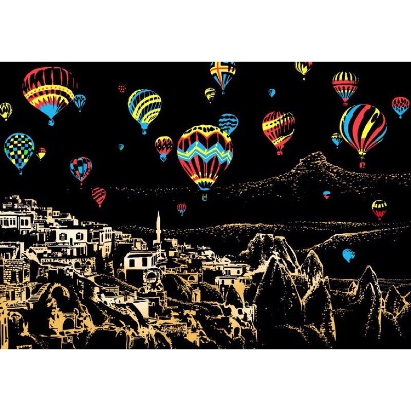 【𝗔𝗦𝗛】【BUY 2 FREE PEN】A3 Art Scratch Card (Colorful)