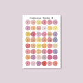 【𝗔𝗦𝗛】[2PCS]IG Smiley Face 😃😉 Stickers Set Scrapbooking Label Sticker Color Dots 笑脸表情贴纸