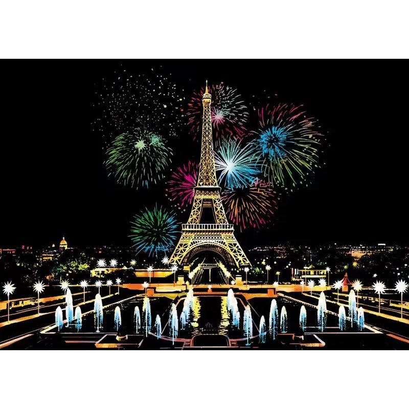【𝗔𝗦𝗛】【BUY 2 FREE PEN】A3 Art Scratch Card (Colorful)