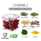 【𝗔𝗦𝗛】Airtight Transparent Food Storage Plastic Container Tupperware Kitchen Use Sealed Jar Bekas Kedap Udara密封零食干粮收纳盒
