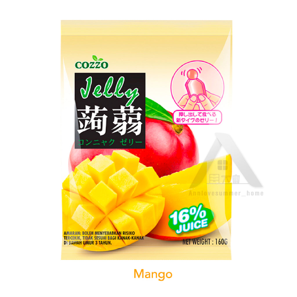 【𝗔𝗦𝗛】COZZO Konjac Juice Jelly | Soft QQ Fruit Jelly | Sweet Fruity Gel | Agar Agar | Halal-Certified 蒟蒻果汁果冻