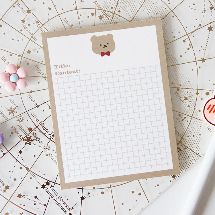 【𝗔𝗦𝗛】【Snoopy Theme】Notepad Korean Ins Memopad Lovely Cute Cartoon Sticker Marker Memo Notepad Stationery 便签本 Buku Nota