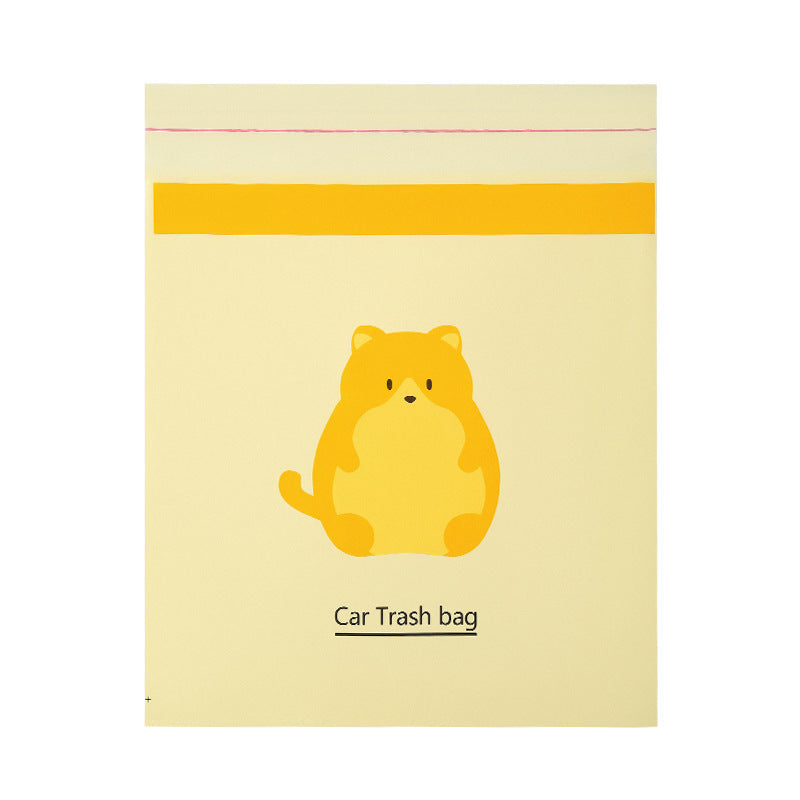 【𝗔𝗦𝗛】Thick（15pcs/pack）Disposable Car Trash Bag Rubbish Stick Portable Plastic Storage Bag  Sticky Type Garbage Bag 车载垃圾袋