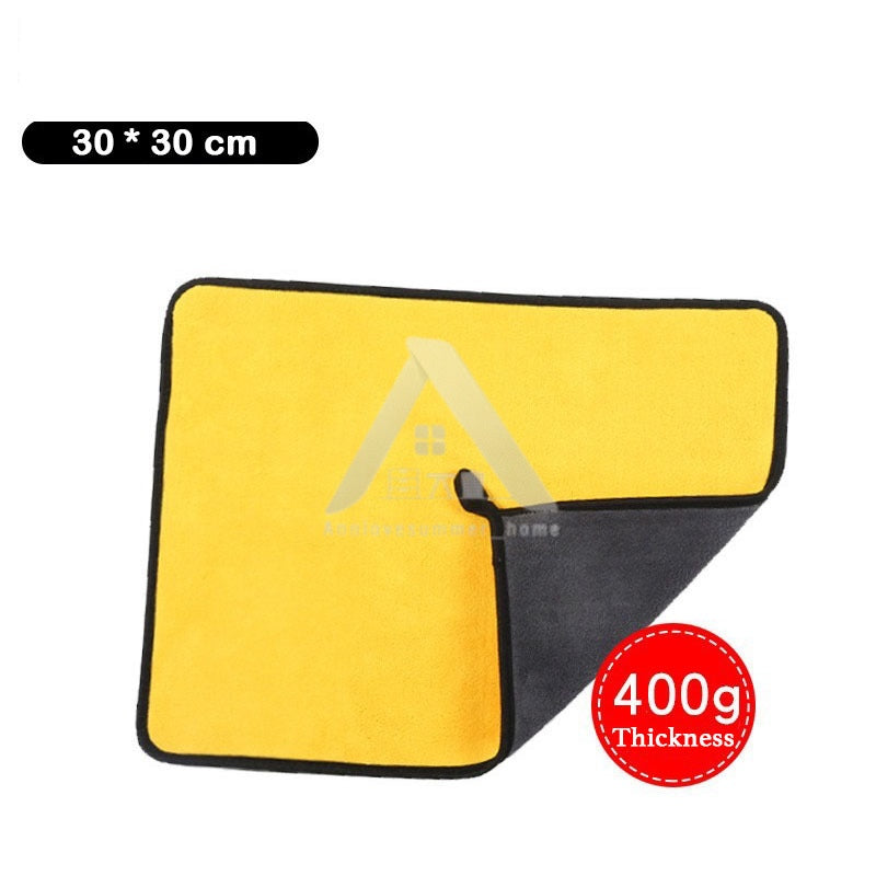 【𝗔𝗦𝗛】400gsm 30cm/60cm 🔥Microfiber Car Super Soft Towel Multipurpose Washing Cloth Kain Pembersih Kereta Kain Buruk抹布洗车布