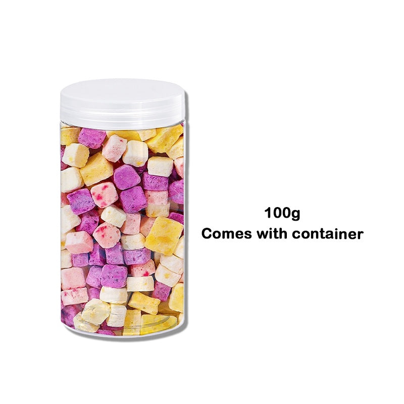 【𝗔𝗦𝗛】🔥Lowest Price Promo 50g| 100g❗️Large Cube Freeze Dried Yoghurt Yogurt Cube Mixed 3Fruits Kering SnacksKids冻干酸奶块健康零食