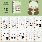 【𝗔𝗦𝗛】Watercolor Painting Notepad Portable Coloring Pastel Coloring Book水彩画自带颜料涂色便签本