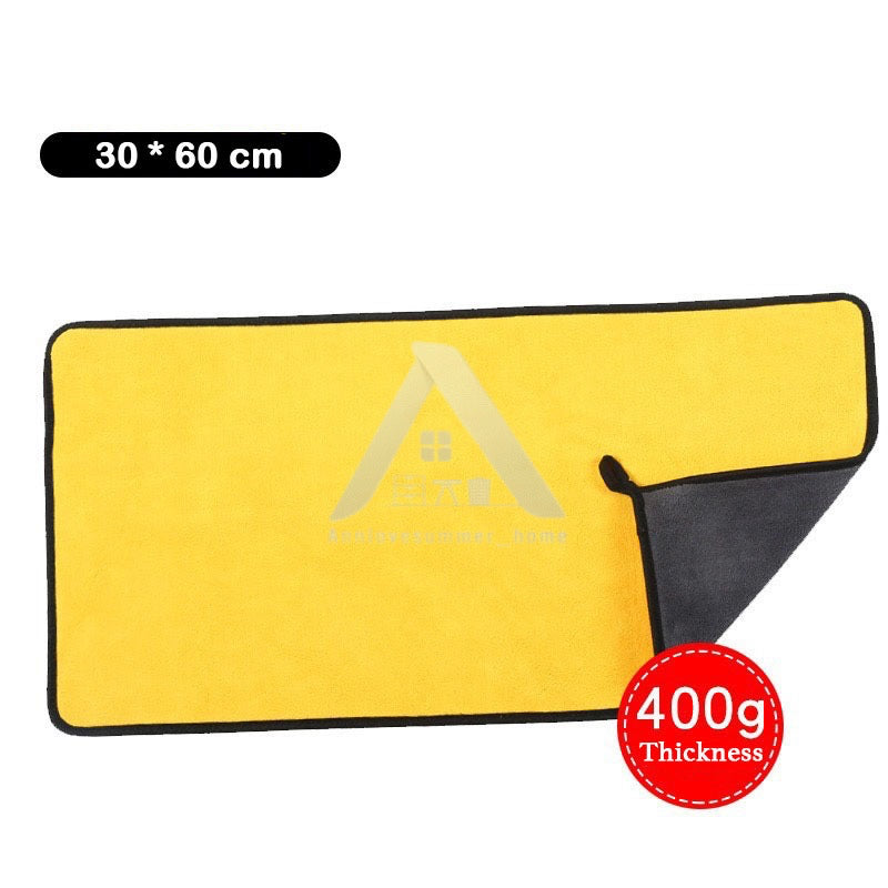 【𝗔𝗦𝗛】400gsm 30cm/60cm 🔥Microfiber Car Super Soft Towel Multipurpose Washing Cloth Kain Pembersih Kereta Kain Buruk抹布洗车布