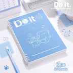 【𝗔𝗦𝗛】A5/B5 Puppy Loose-leaf Notebook, Coil Notebook, Multi-functional Diary Minimalist Notebook 线条小狗活页本