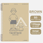【𝗔𝗦𝗛】120 Pages B5 Notebook Planner Bullet Journal Student Notebook Diary Refillable Cover Loose Leaf 活页笔记本B5