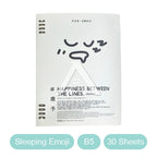 【𝗔𝗦𝗛】B5 60 Pages  Notebook Loose-leaf Divider Page Student Notebook Bullet Journal Notebook Planner Refillable活页笔记本