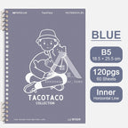 【𝗔𝗦𝗛】120 Pages B5 Notebook Planner Bullet Journal Student Notebook Diary Refillable Cover Loose Leaf 活页笔记本B5