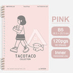【𝗔𝗦𝗛】120 Pages B5 Notebook Planner Bullet Journal Student Notebook Diary Refillable Cover Loose Leaf 活页笔记本B5