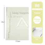 【𝗔𝗦𝗛】B5 80 Pages Notepad Glue-bound Horizontal Line Pastel Color Student Planner Exercise Notebook 奶盐简约笔记本B5
