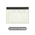 【𝗔𝗦𝗛】50 Sheets Minimalist Sticky Notepad To-do-list Wrong Question Line Text Grid Text错题修改日程便利贴