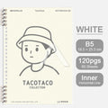 【𝗔𝗦𝗛】120 Pages B5 Notebook Planner Bullet Journal Student Notebook Diary Refillable Cover Loose Leaf 活页笔记本B5