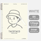 【𝗔𝗦𝗛】120 Pages B5 Notebook Planner Bullet Journal Student Notebook Diary Refillable Cover Loose Leaf 活页笔记本B5