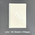 【𝗔𝗦𝗛】160pages Matt Cover Notebook A6 Spiral Wire O Planner Journal Notebook sketch book - Line-Blank-Grid A6简约线圈记事本